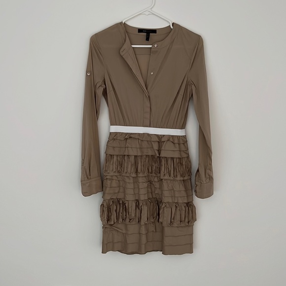 BCBG khaki cotton dress - Picture 1 of 8